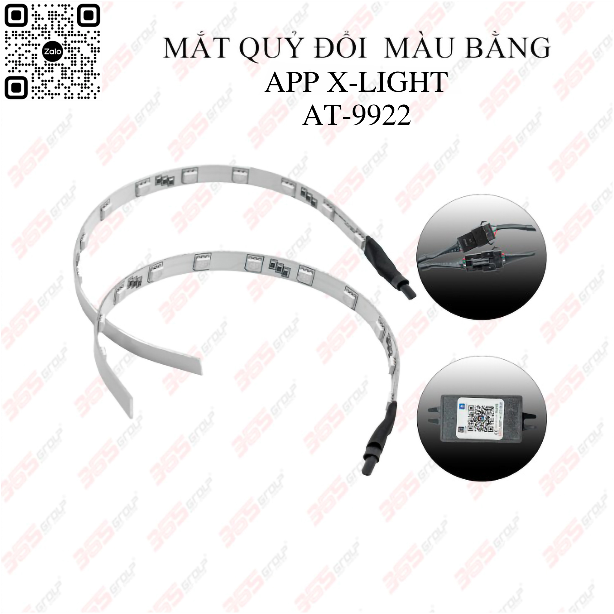 MẮT QUỶ ĐỔI MÀU BẰNG APP X-LIGHT AT-9922